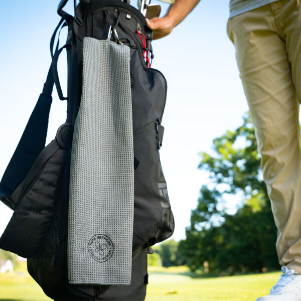 Waffle Microfiber Golf Towel Thumbnail