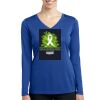 Ladies Long Sleeve V Neck Tee Thumbnail