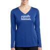 Ladies Long Sleeve V Neck Tee Thumbnail